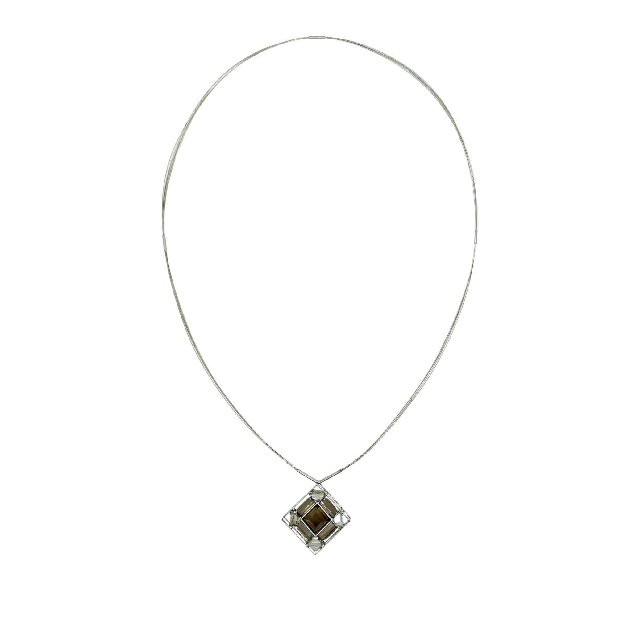 Angles Necklace in Stainless-Steel Wire